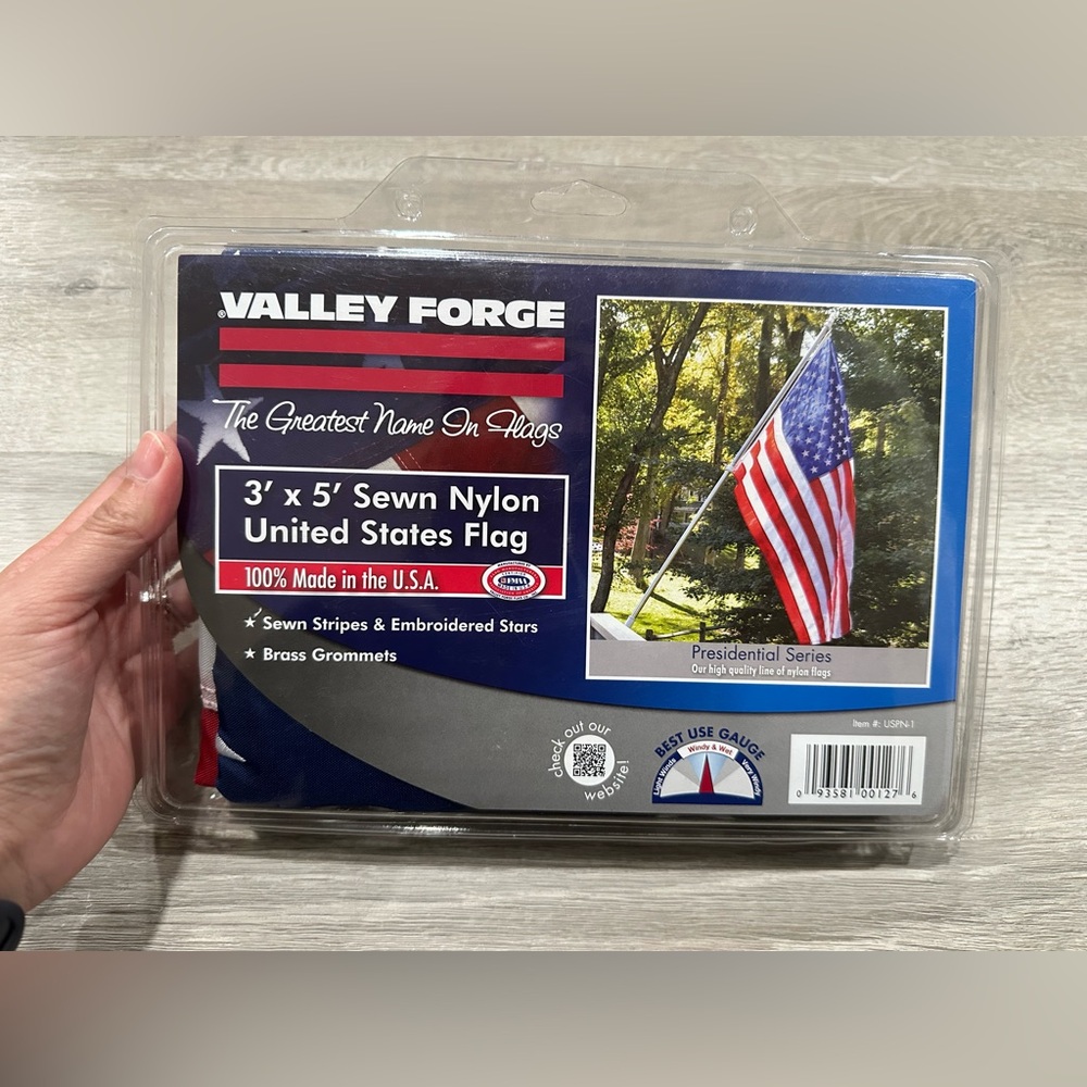 CH89 NEW Valley Forge United States Flag American 3' x 5' Nylon Brass Grommets